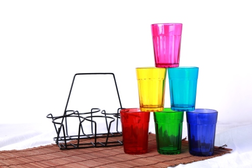 Multicolored Chai Glasses