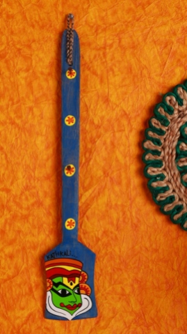 Wooden Kathakali Holder in Blue