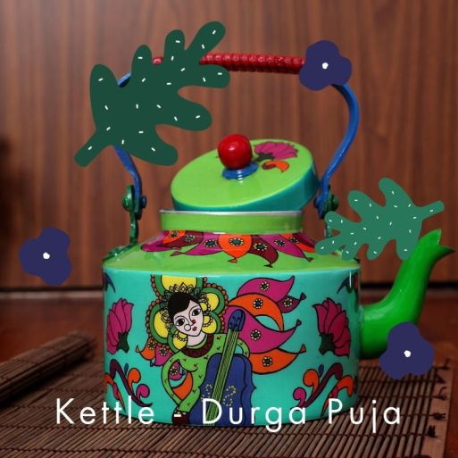 Steel Kettle - Durga Puja